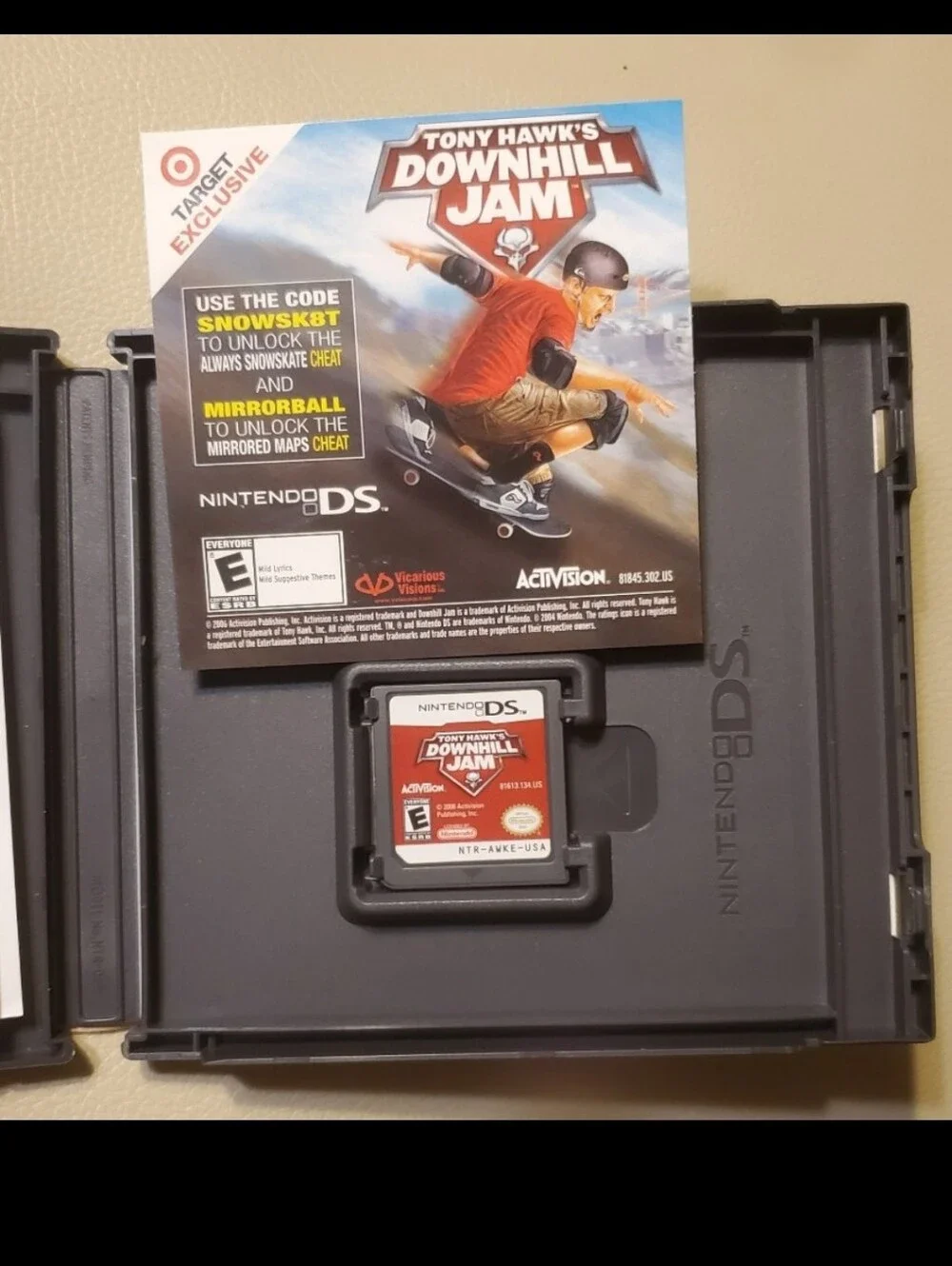 Tony Hawk's Downhill Jam Game Tony Hawk DS Game Skateboard Game DS Tony Hawk